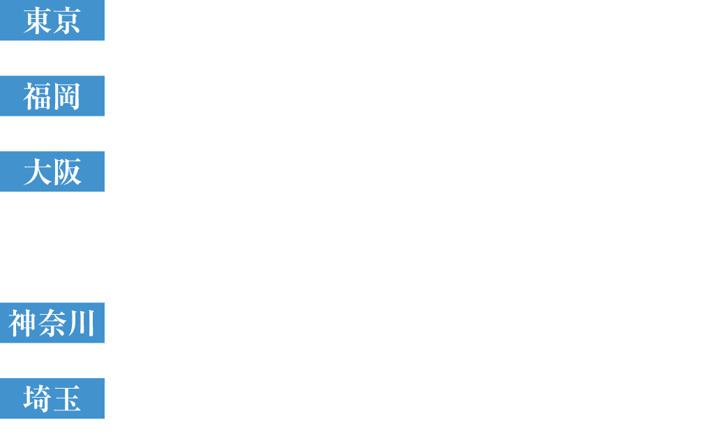 東京：6.1（日）    東京国際フォーラム ホールA
福岡：6.6（金）福岡サンパレス
大阪：6.7（土）フェニーチェ堺、6.8（日）グランキューブ大阪
神奈川：6.14（土）パシフィコ横浜 国立大ホール
埼玉：6.15（日）大宮ソニックシティ 大ホール